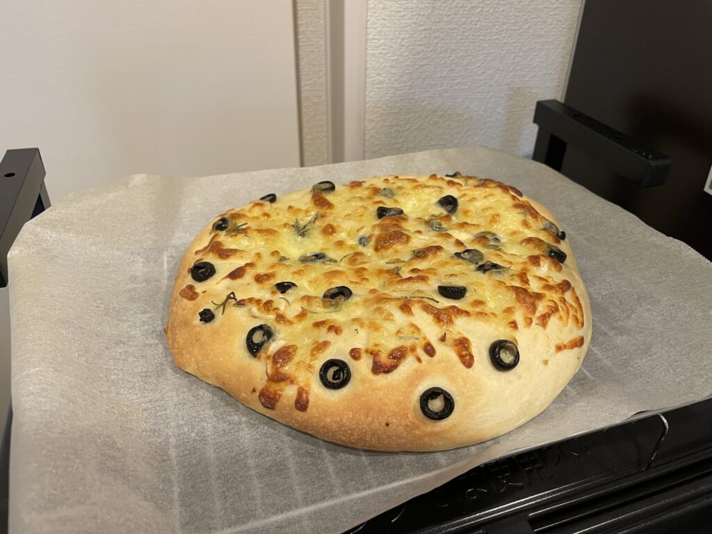 完成したフォカッチャ